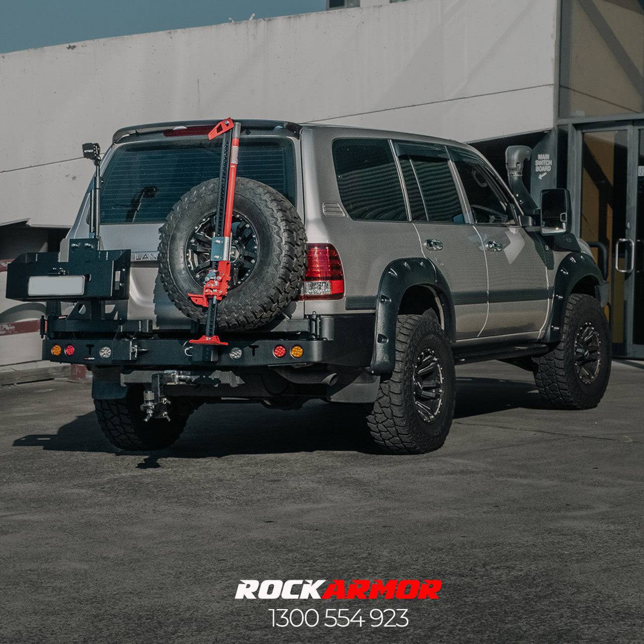 105 Series Rear Bar Spare wheel Carrier | Rockarmor - Image 4