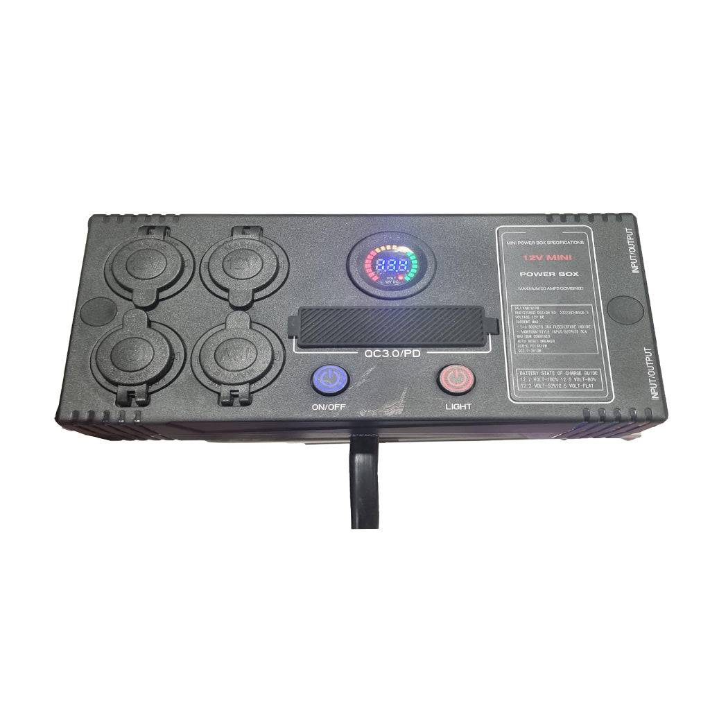 12v Mini Control Box | 4 x Cig Socket | 3 x USB / USB-C | 2 x 50a Connectors - Image 3