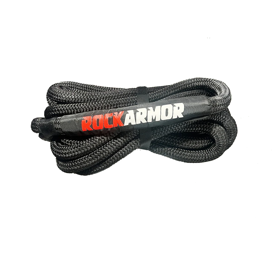 13,000KG KINETIC RECOVERY ROPE | 9METRES X 25MM | BLACK