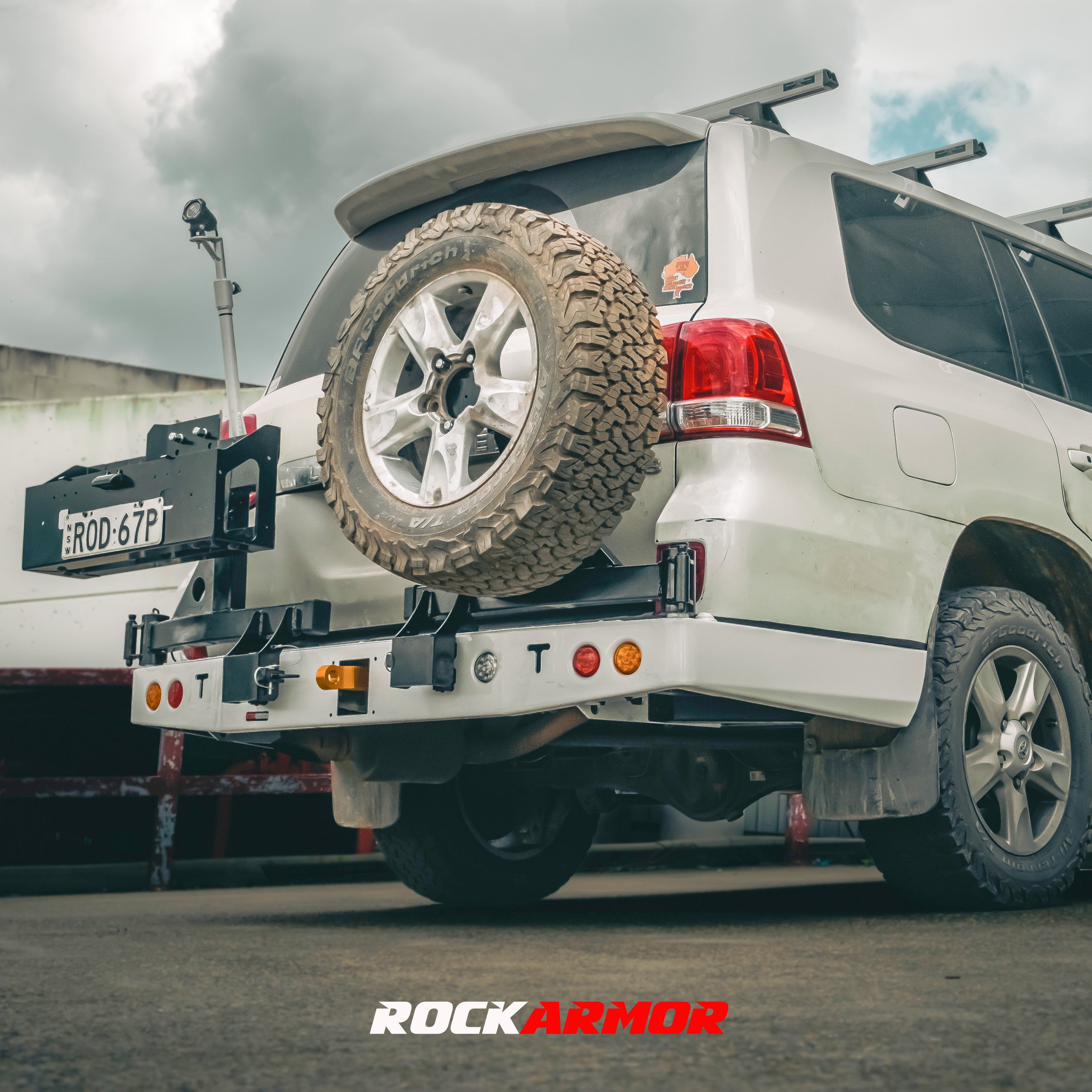 200 Series Rear Bar Spare Wheel Carrier Suits 2008-2021 - | Rockarmor - Image 4