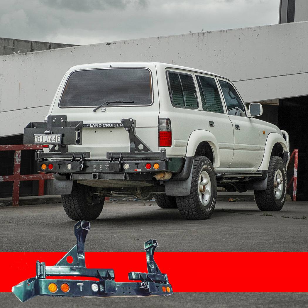 80 Series Rear Bar Spare Wheel Carrier | Rockarmor - Image 3
