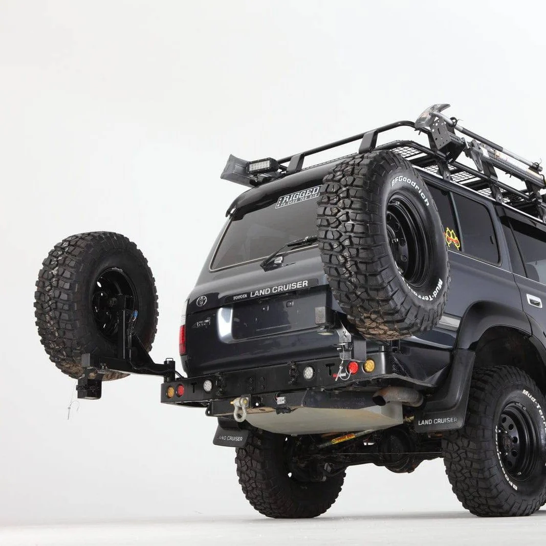 80 Series Rear Bar Spare Wheel Carrier | Rockarmor - Image 5
