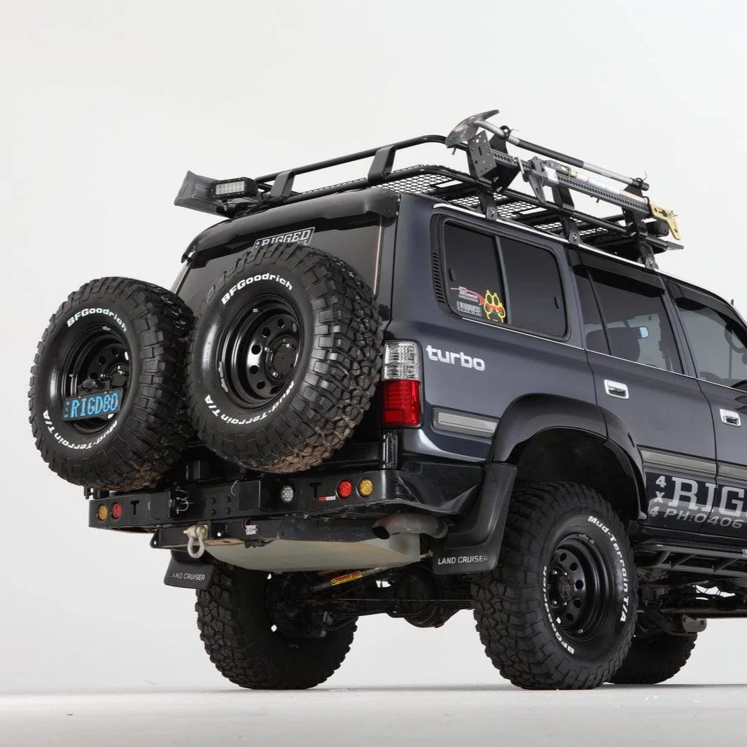 80 Series Rear Bar Spare Wheel Carrier | Rockarmor - Image 6