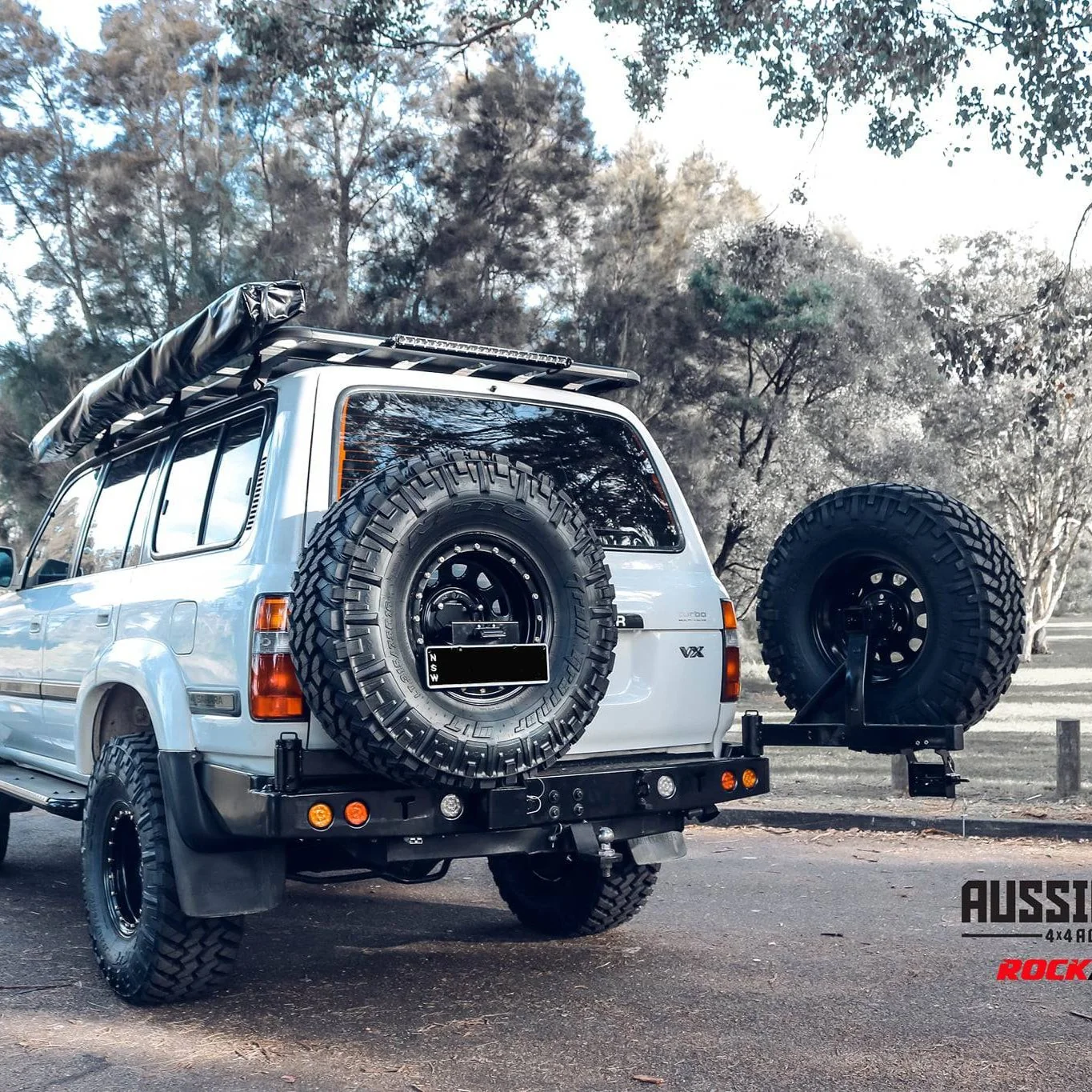 80 Series Rear Bar Spare Wheel Carrier | Rockarmor - Image 7