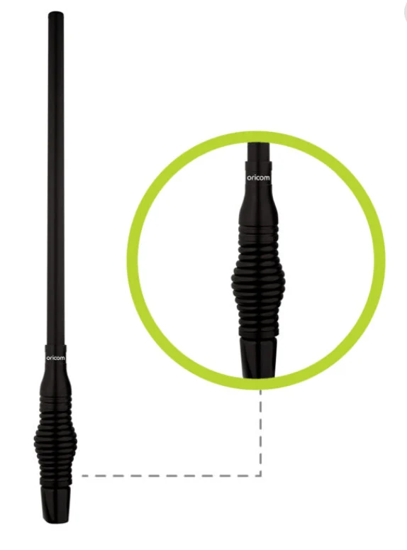 ANU930 3dBi UHF CB Fibreglass Radome Antenna With Heavy Duty Spring Base