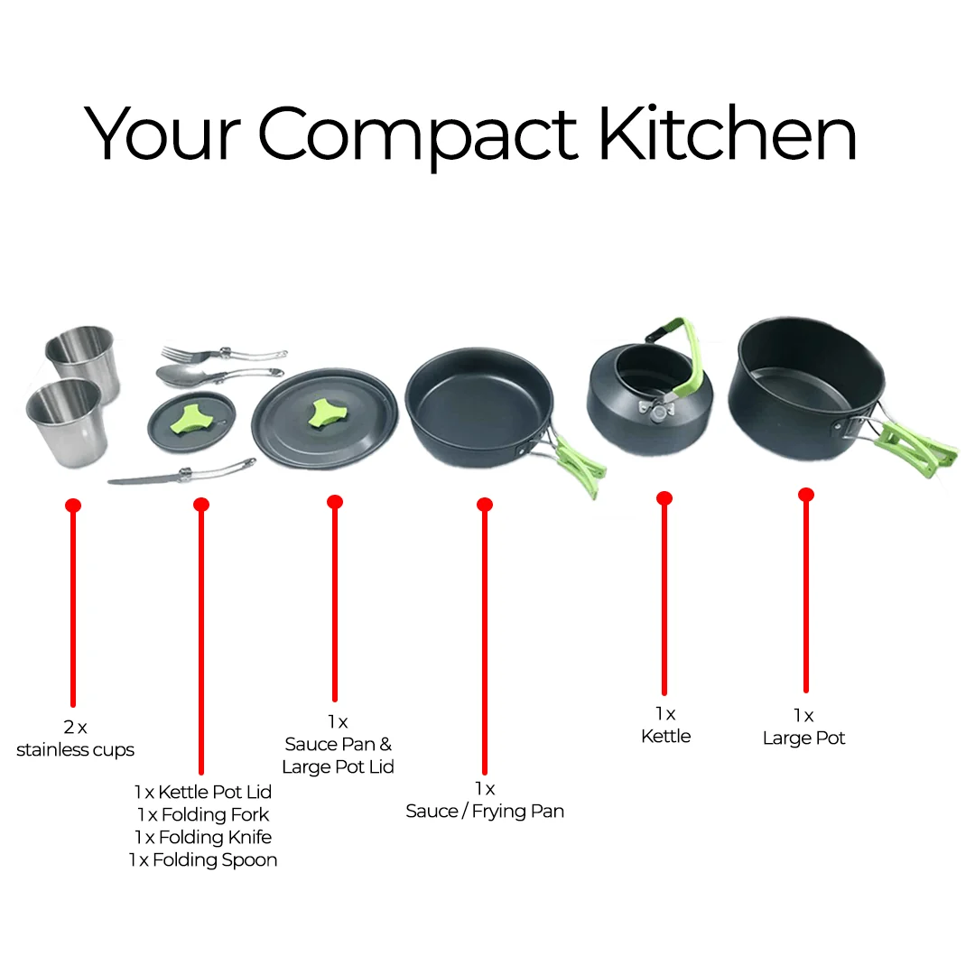 Camping Pot Set - Compact Portable - Image 4
