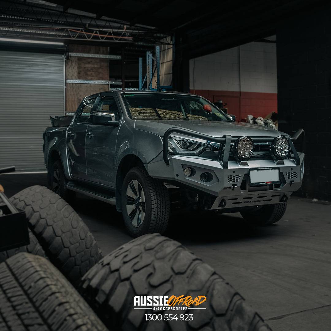 Dmax Bullbar Suits 08/2020 - 04/2024 | Rockarmor GT 3 Hoop Front Bar - Image 5
