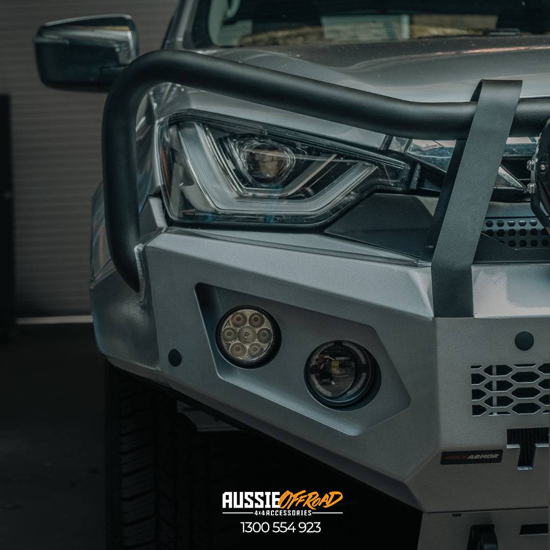 Dmax Bullbar Suits 08/2020 - 04/2024 | Rockarmor GT 3 Hoop Front Bar - Image 6