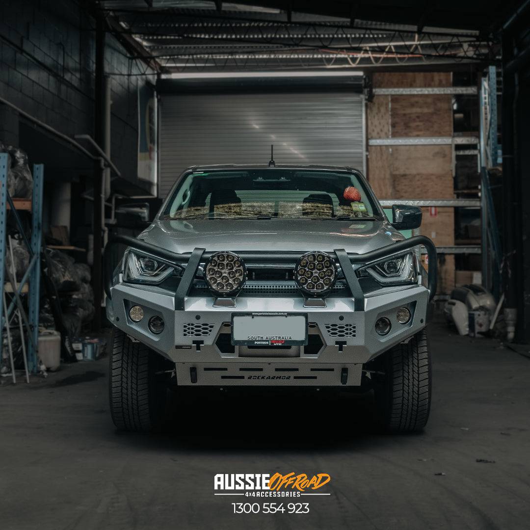 Dmax Bullbar Suits 08/2020 - 04/2024 | Rockarmor GT 3 Hoop Front Bar - Image 8