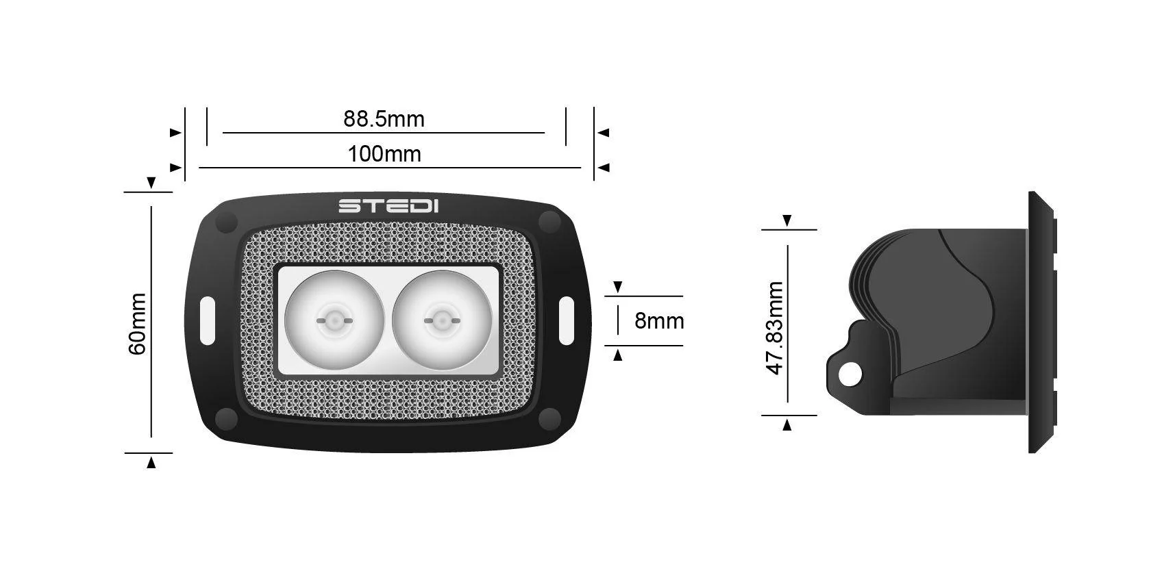 STEDI 10W MINI LED FLUSH MOUNT OSRAM - Image 5