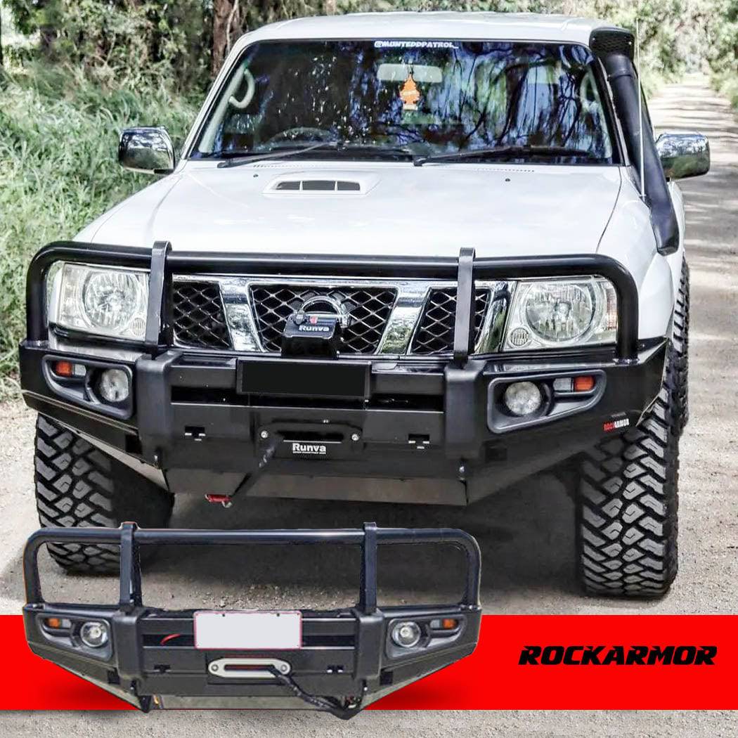 GU Patrol Bullbar Series 4+ 10/2004 - 12/2016 Rockarmor Premium Series - Image 5