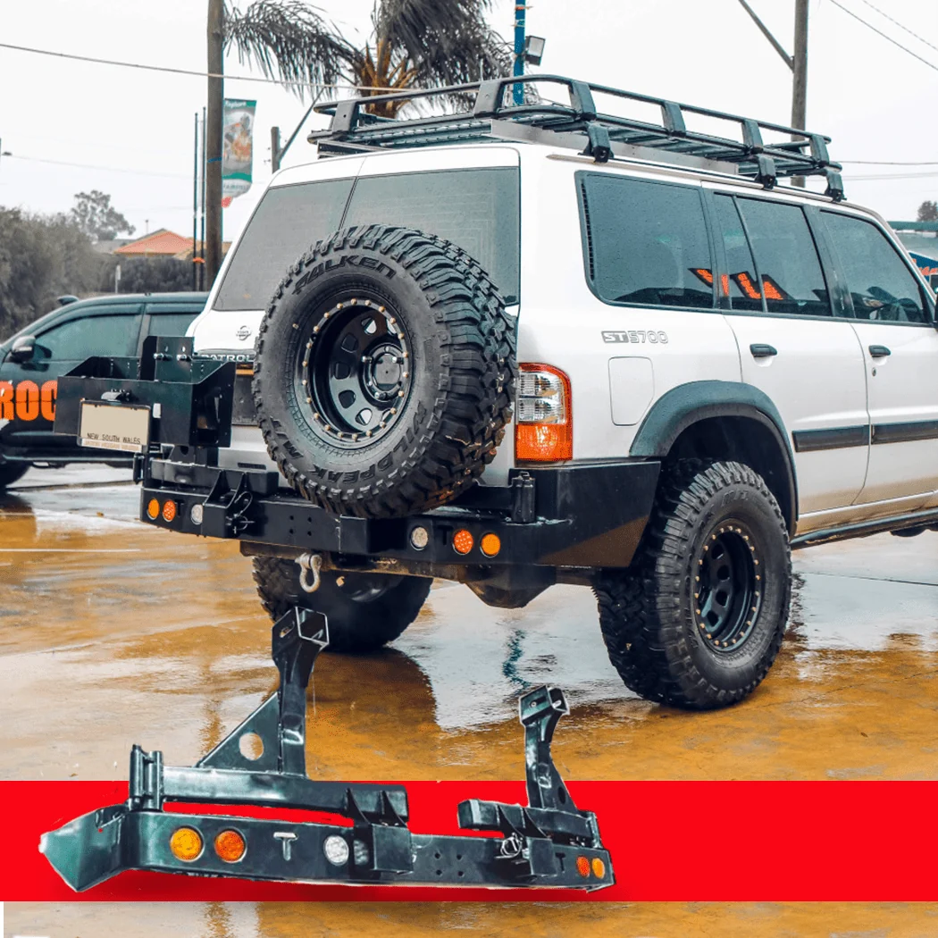 GU Patrol Rear Bar Spare wheel Carrier Series 1-3 - Image 3