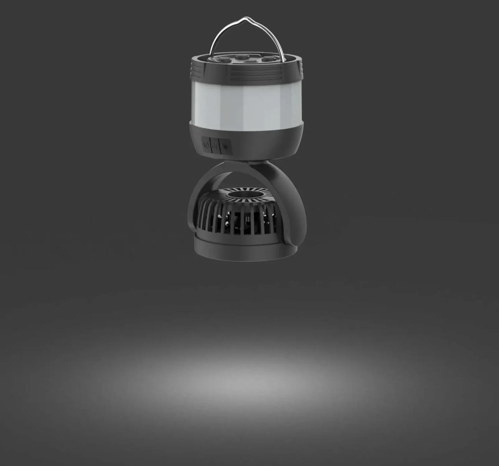 Mini Camping Fan | Built-in LED Lantern - Image 4