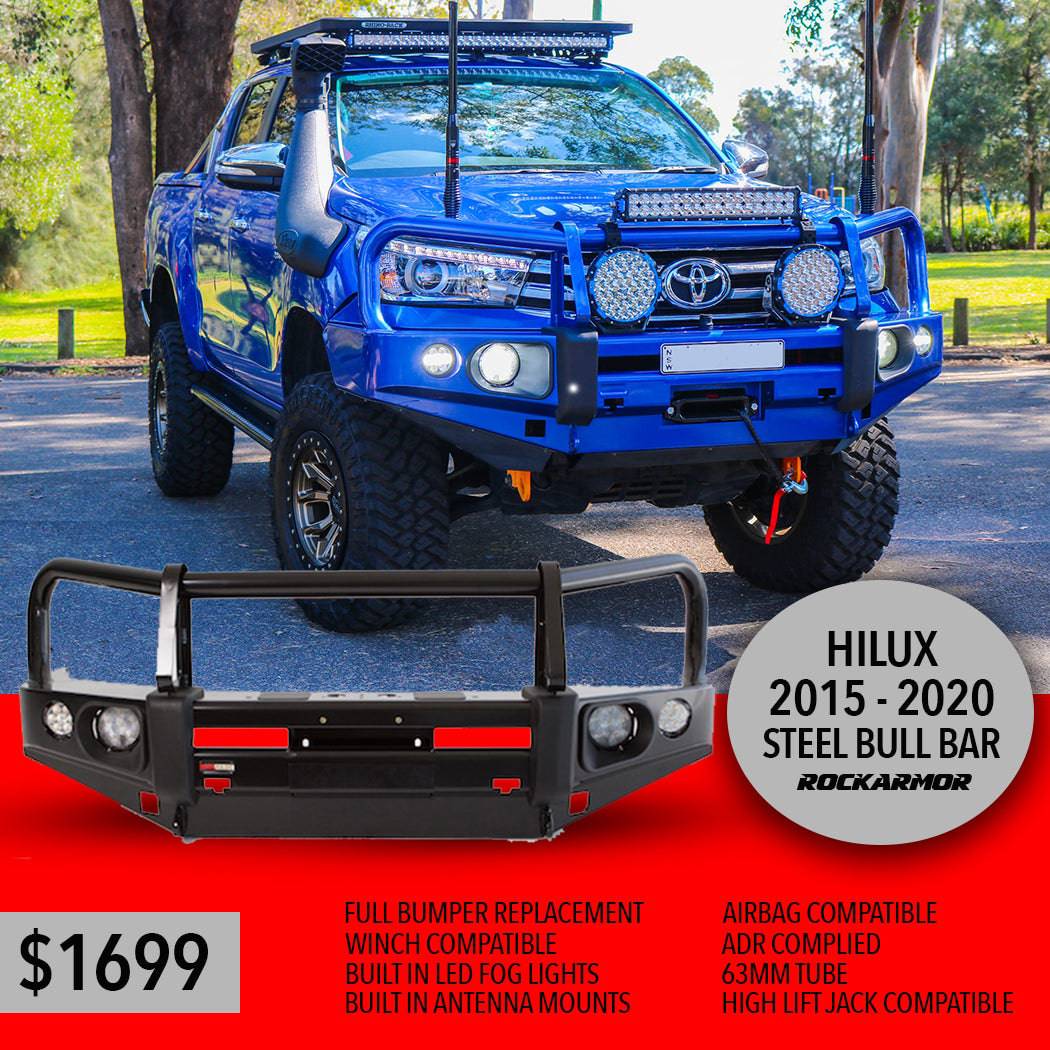 N80 Hilux Bullbar Rockarmor Elite Suits 2015 - 07/20 - Image 4