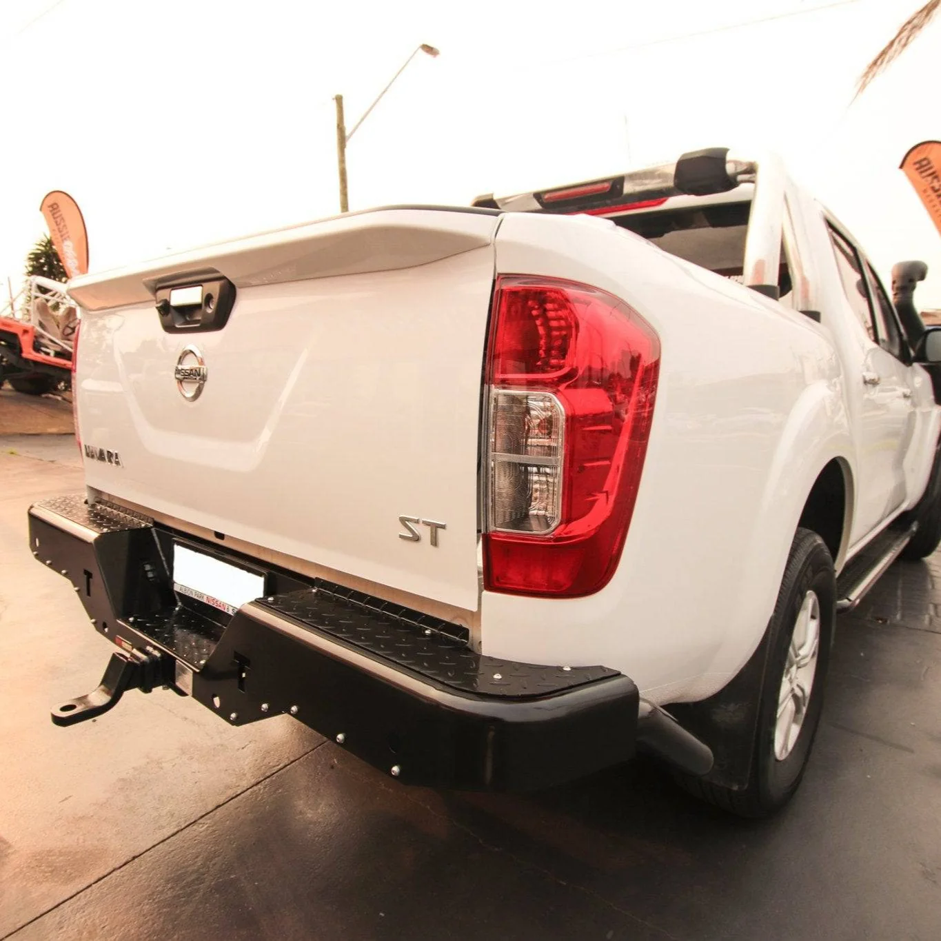 NP300 Navara Rear Step Tow Bar - Rockarmor 4x4 - Image 6