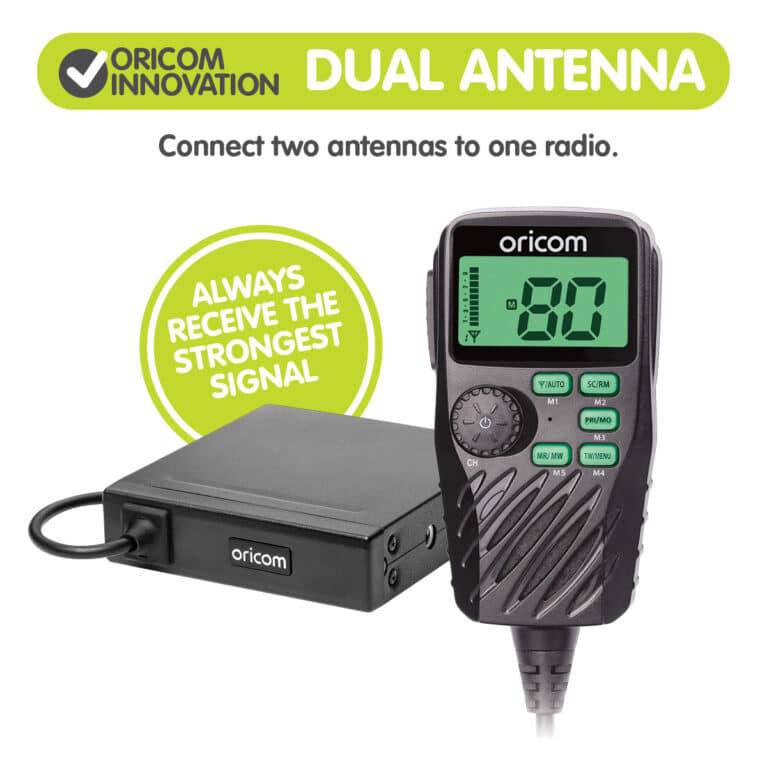 Oricom | UHF182X Dual Antenna 5 Watt UHF CB Radio - Image 2