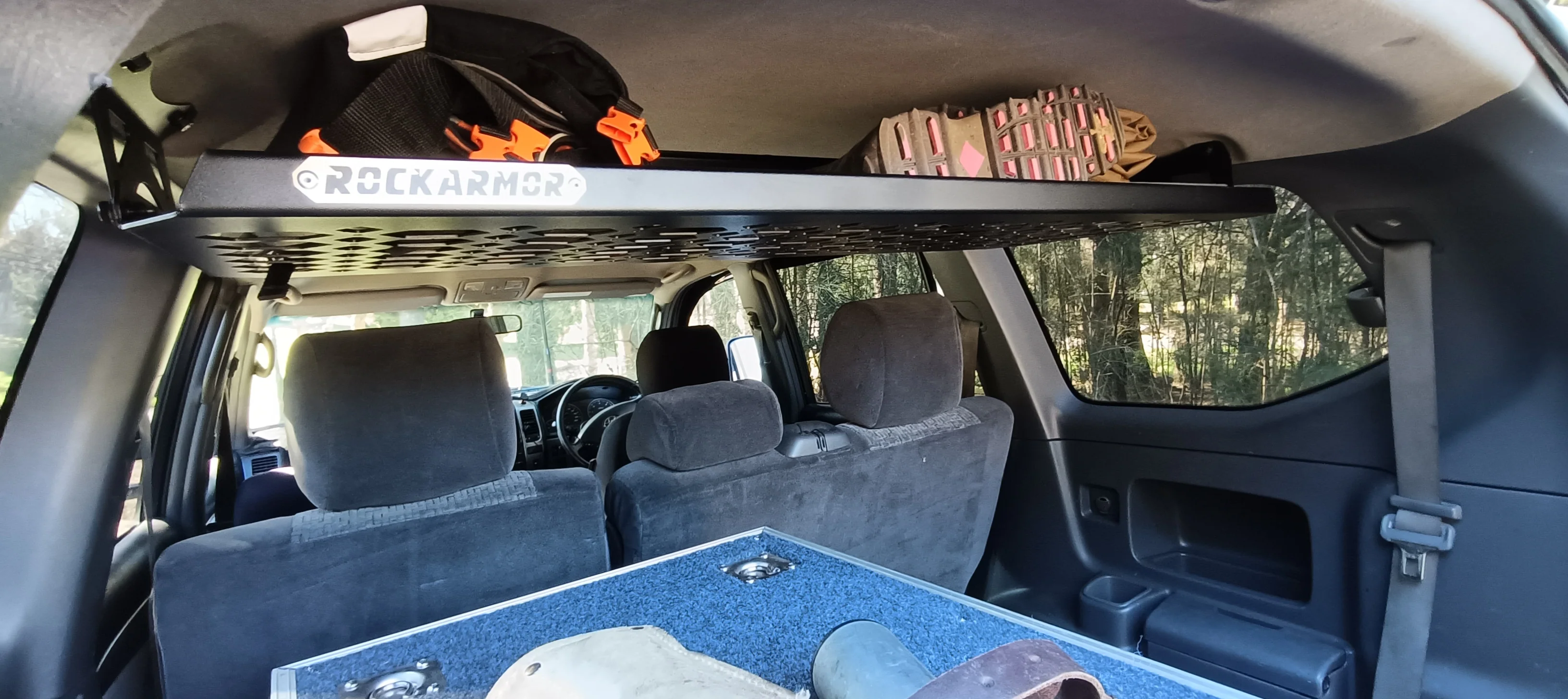 Prado 120 Rear Door Table & Roof Shelf Combo - Image 3