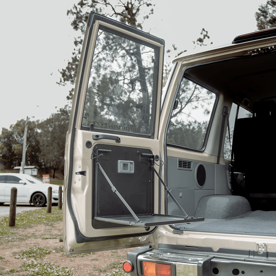 Rear Door Alloy Folding Table (Passenger side) Suits Troop Carriers & 76 Series - Image 4