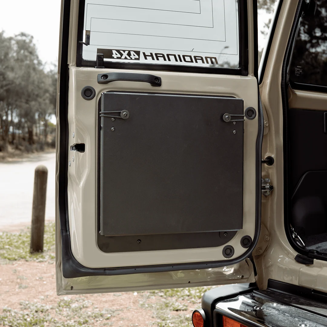 Rear Door Alloy Folding Table (Passenger side) Suits Troop Carriers & 76 Series - Image 5