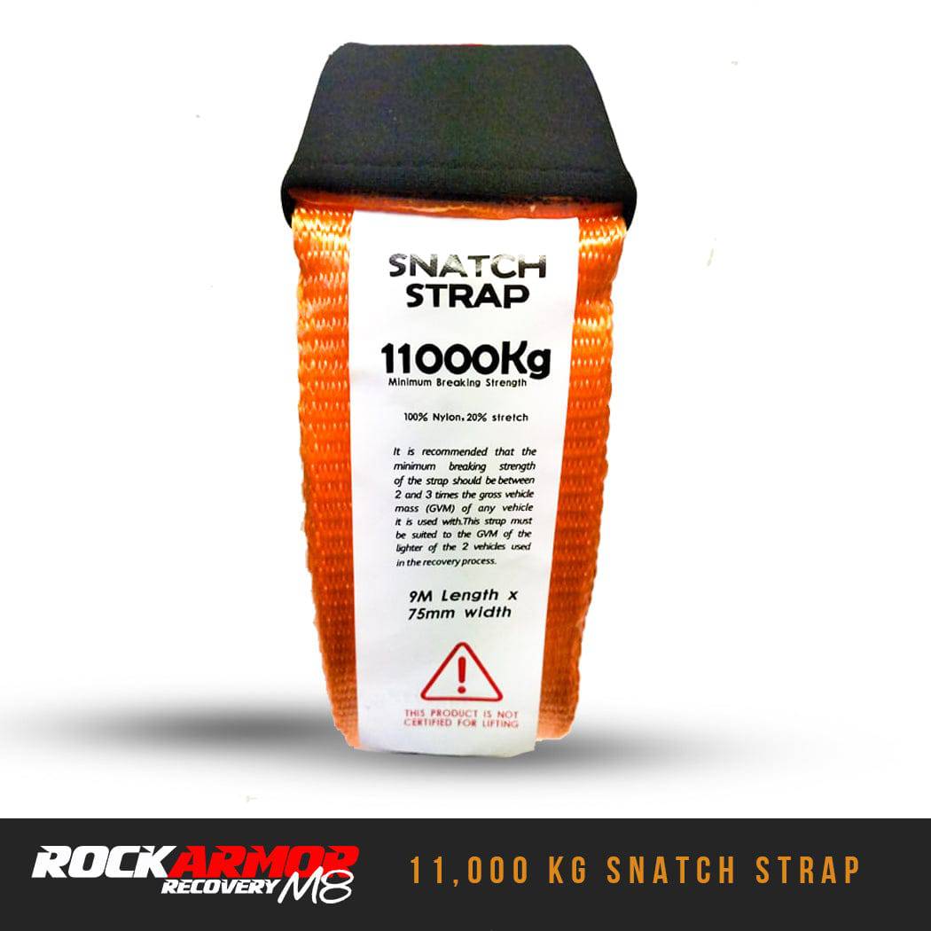 11,000Kg Rated Snatch Strap - Rockarmor 4x4 - Image 3