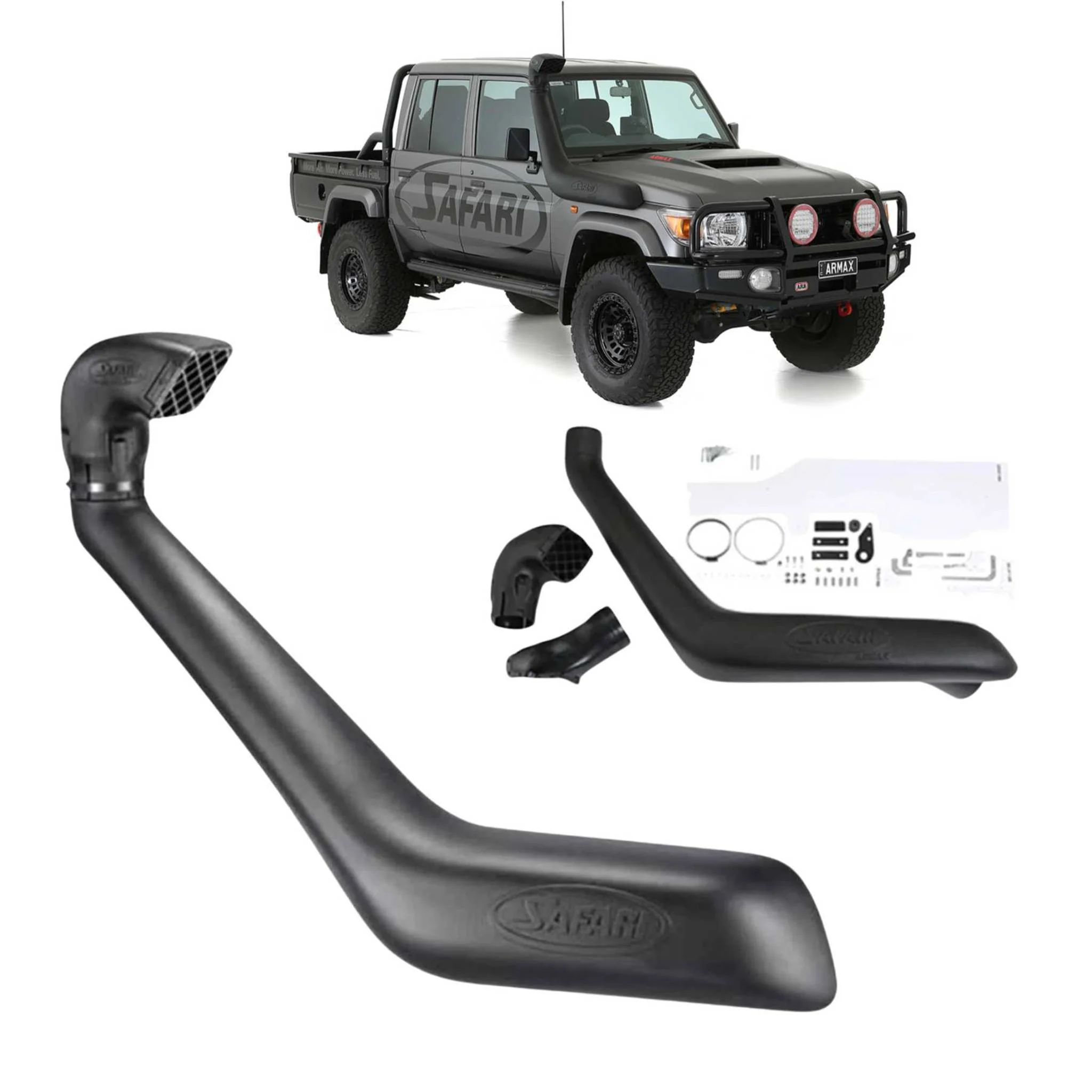 Safari ARMAX Snorkel for Toyota Landcruiser 76/78/79 Series 4.5L V8 (01/2007 - on) - Image 7