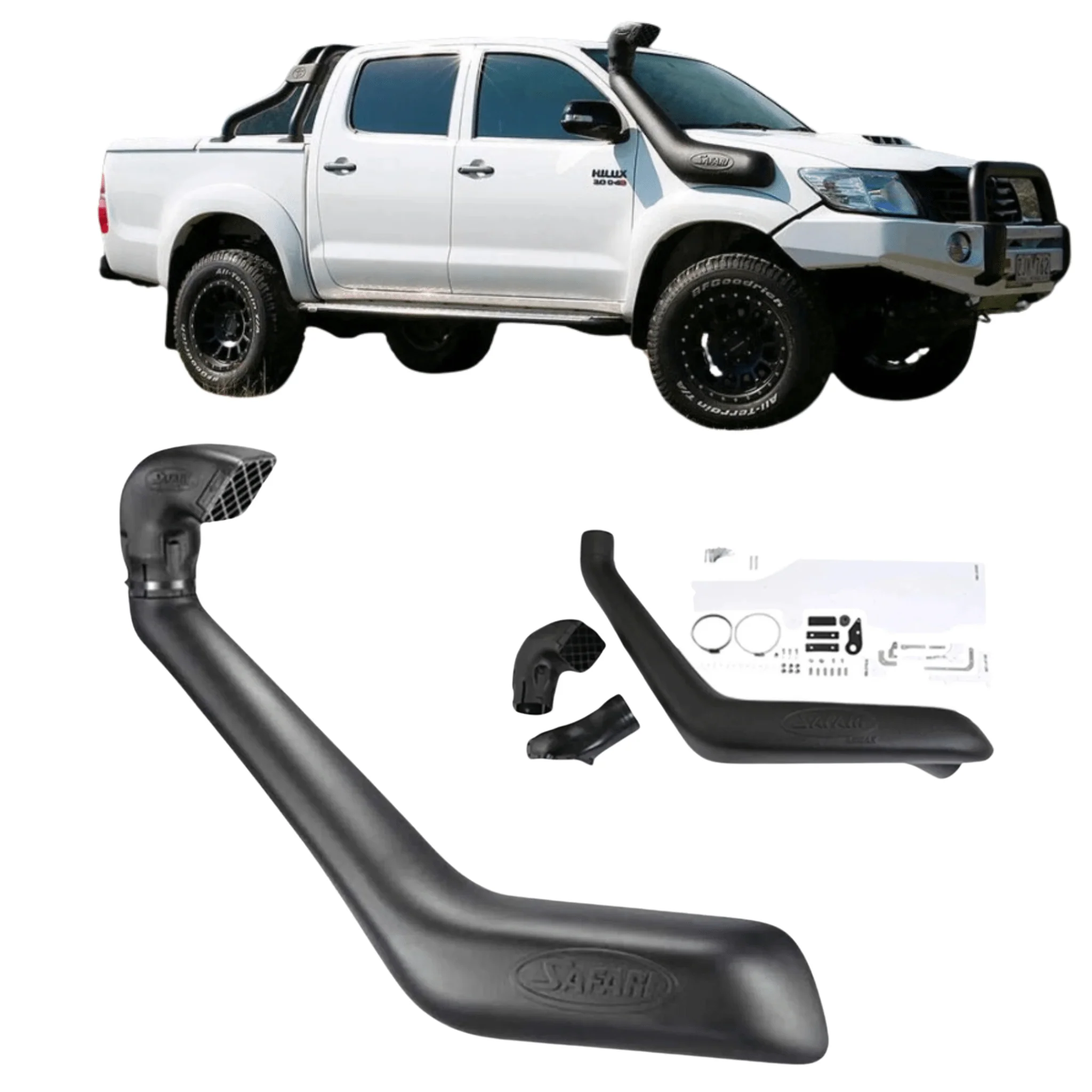 Safari Snorkel for Hilux N70 3.0L Diesel 1KD-FTV (10/2011 - 06/2015) - Image 5