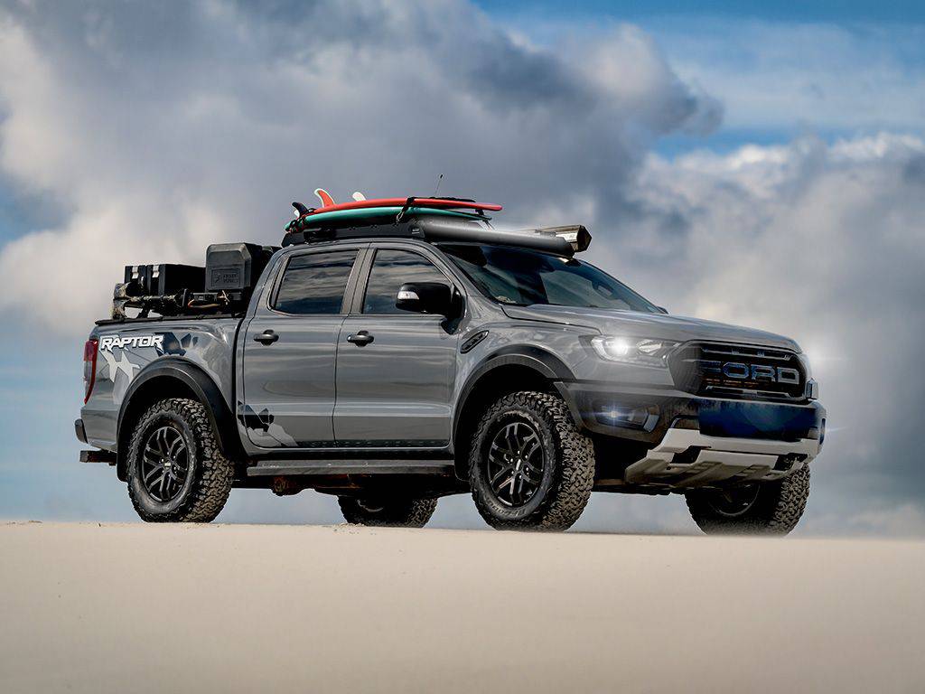 FORD RANGER T6 / WILDTRAK / RAPTOR (2012-2019) SLIMSPORT ROOF RACK KIT - BY FRONT RUNNER (KSFR001BP) - Image 10