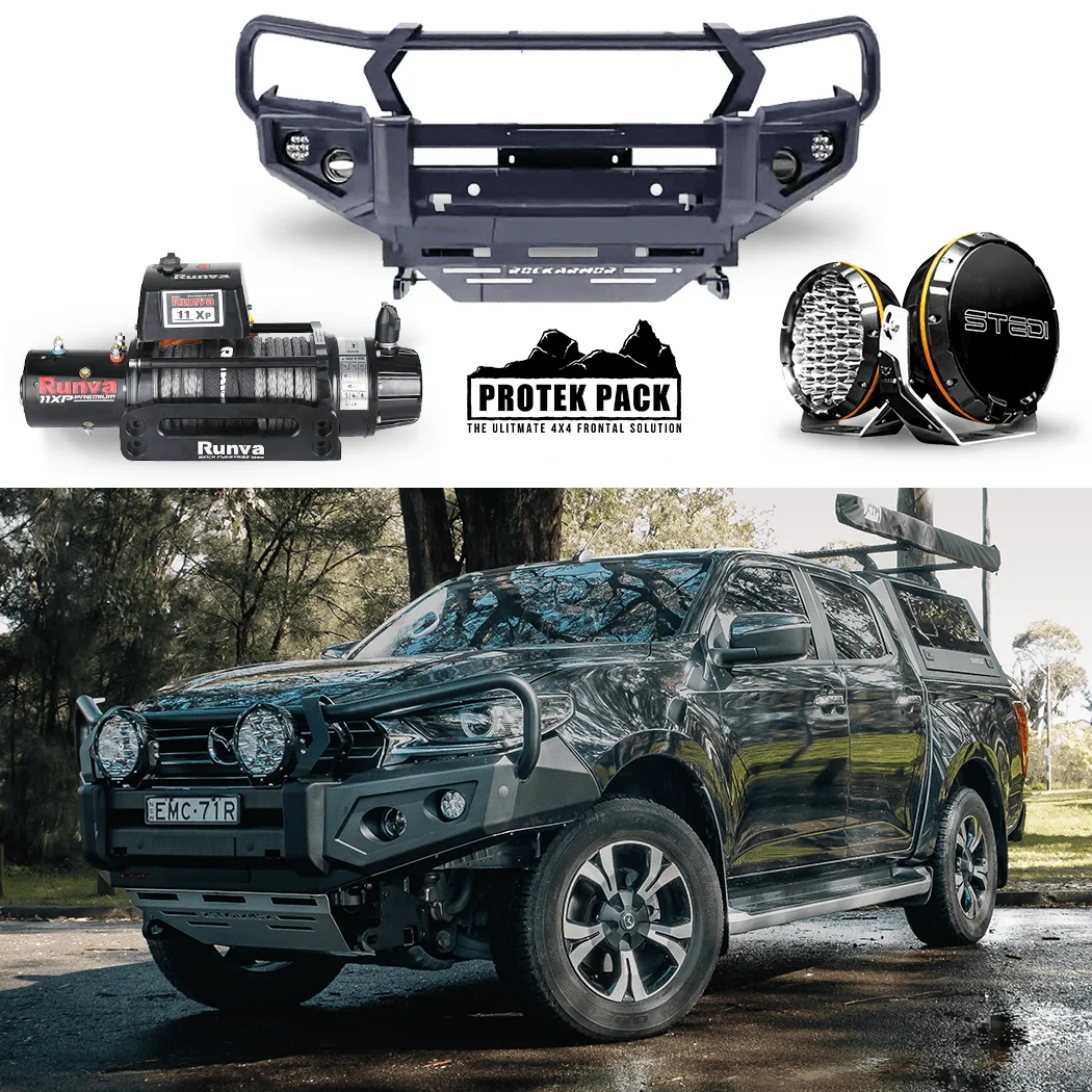 Mazda Bt50 Protek Pack | GT Bull Bar, Runva Winch, Stedi lights | Suits 08/2020 - 01/2025 - Image 2