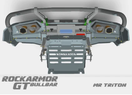 MR Triton Protek Pack - GT Bull Bar, Runva Winch, Stedi led Spotties - Image 6