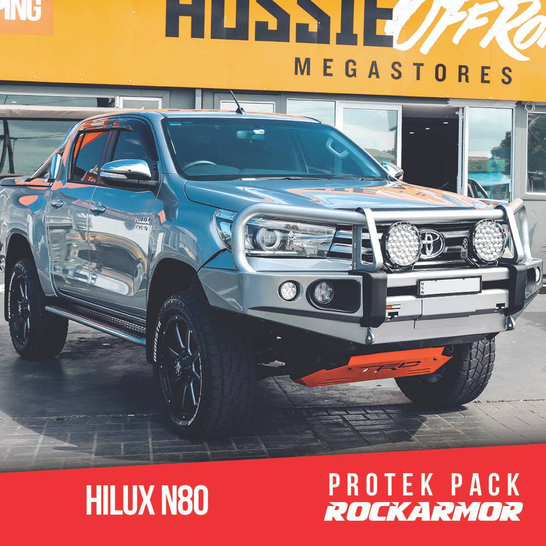 Protek Pack Rockarmor Bull Bar Runva Winch Stedi Spotties Suits Toyota Hilux | 09/2015 -07/2020 | Rockarmor - Image 3