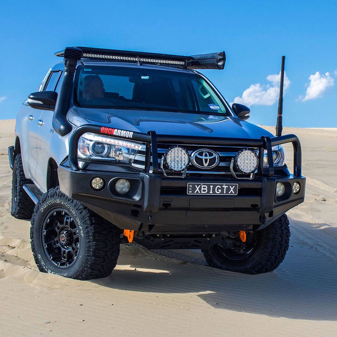 Frontal Pack | Bullbar winch  spotties Suits Toyota Hilux 09/2015 - 09/2020 | Rockarmor - Image 3
