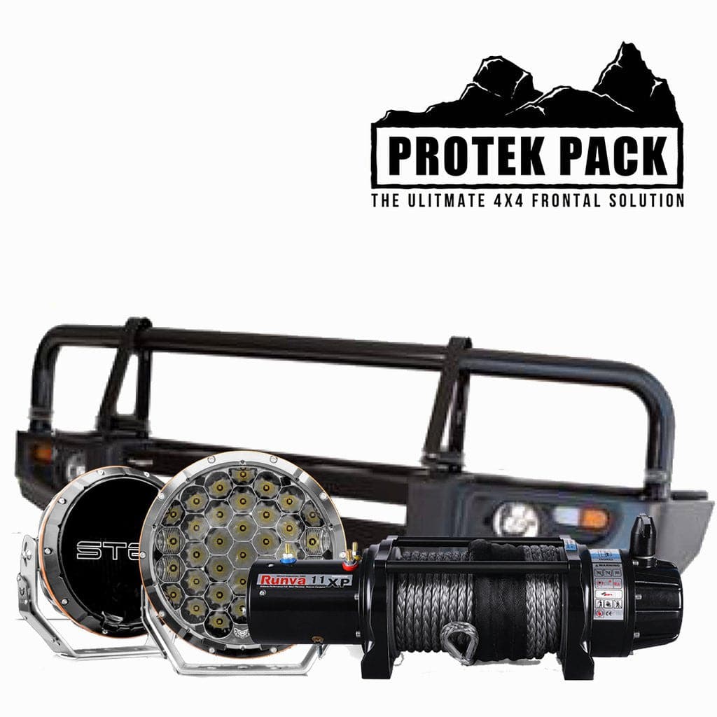 90 Series Protek Pack | Rockarmor Bull Bar, Runva Winch, Stedi Lights Suits - 90 Series Prado - Image 4