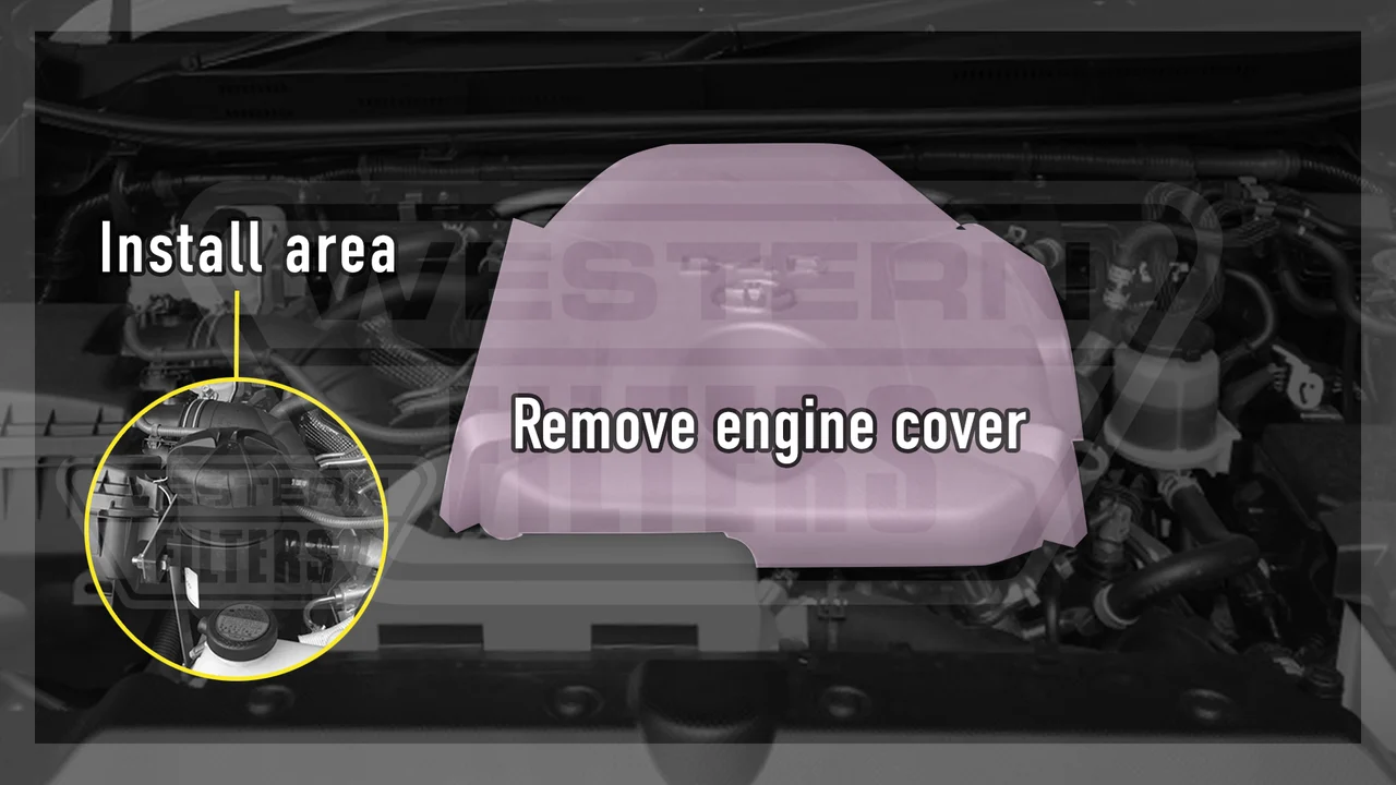 Toyota LC Prado (2015-Aug 2020) 2.8L 150s 1GD-FTV Diesel Mann+Hummel ProVent Oil Catch Can Kit OS-PROV-13 - Image 5