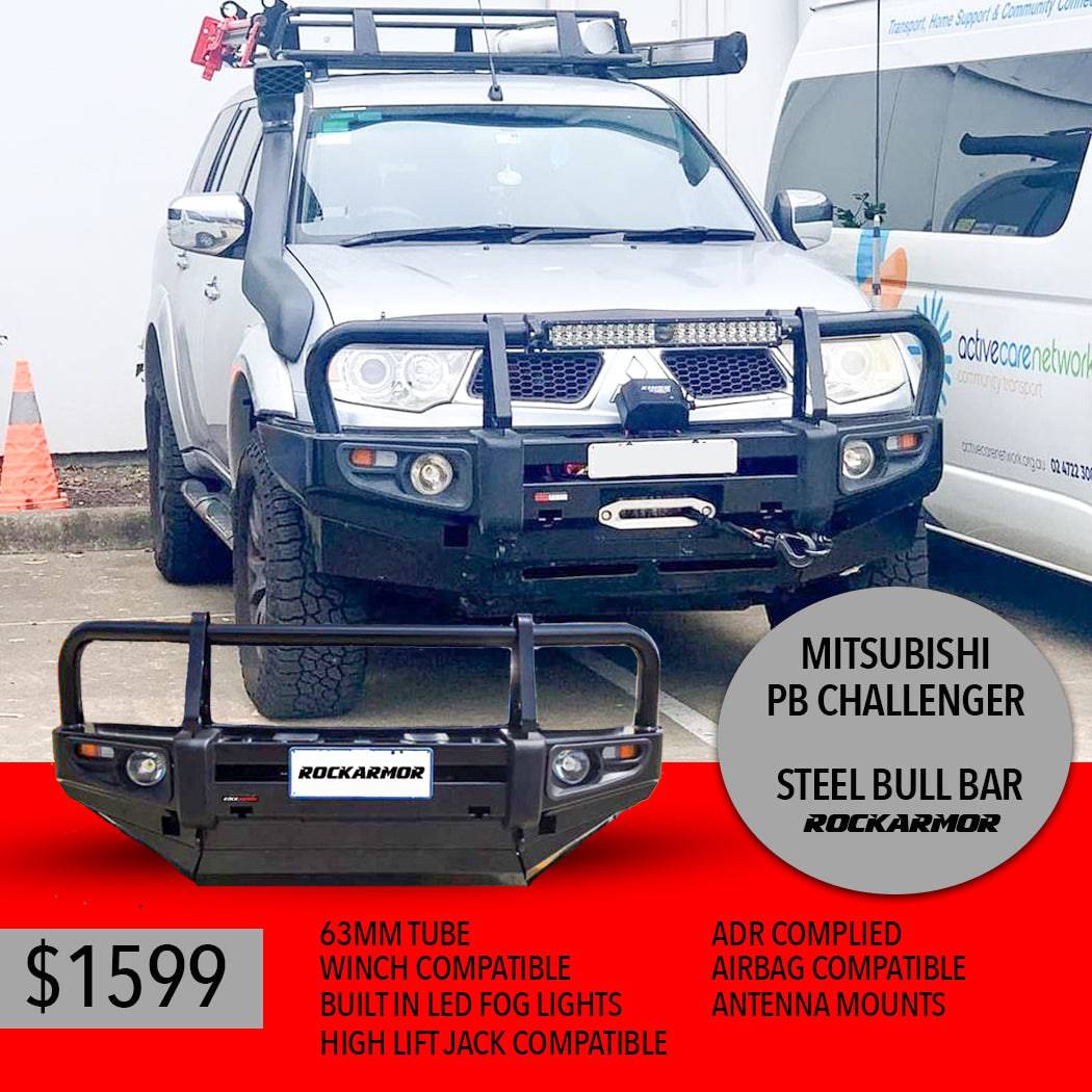 PB / PC Challenger | Rockarmor Premium Series Steel Bull Bar - Image 3