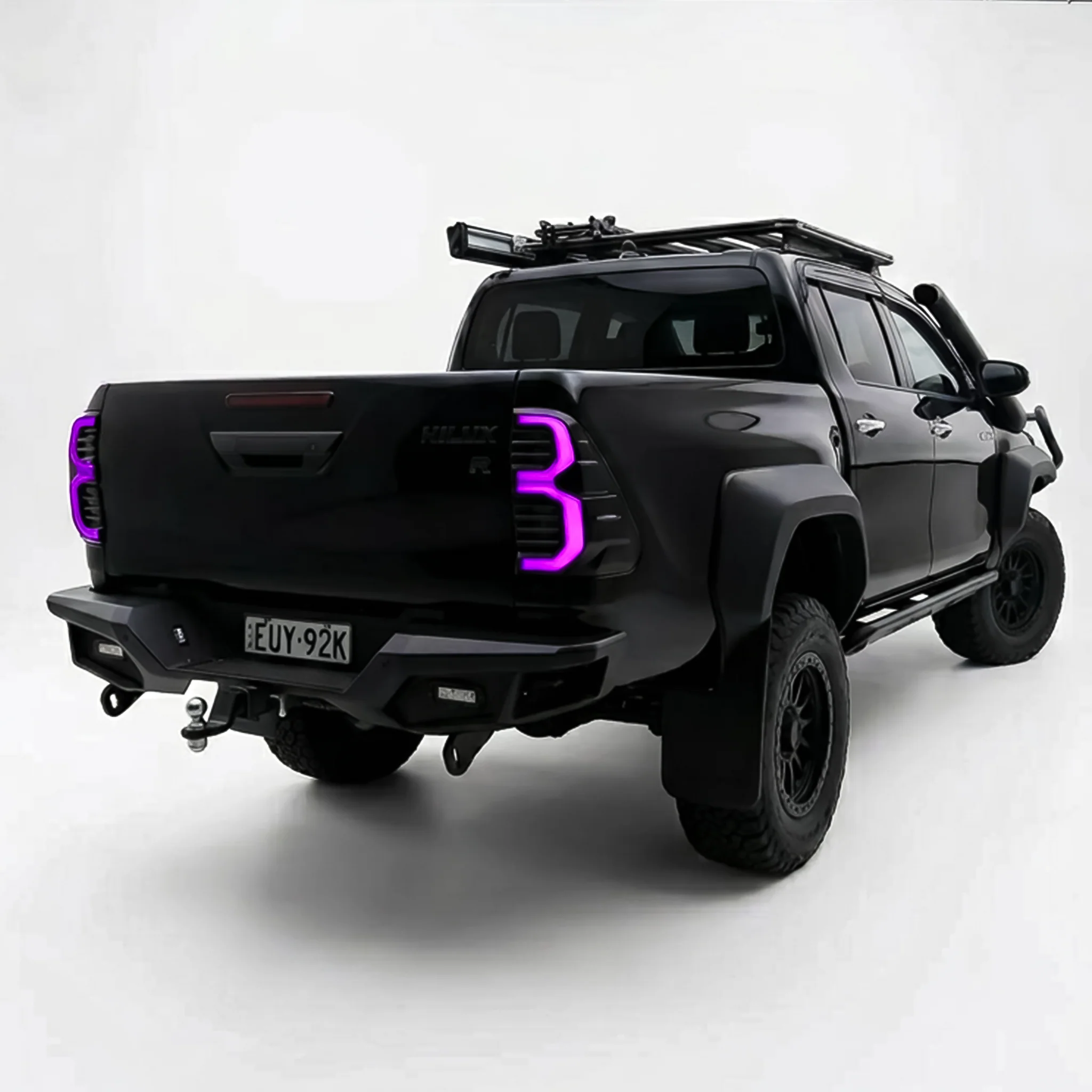 Tail Lights for Toyota Hilux 2015 - 2024 N80 - RGBW Smoked Sequential - Image 3