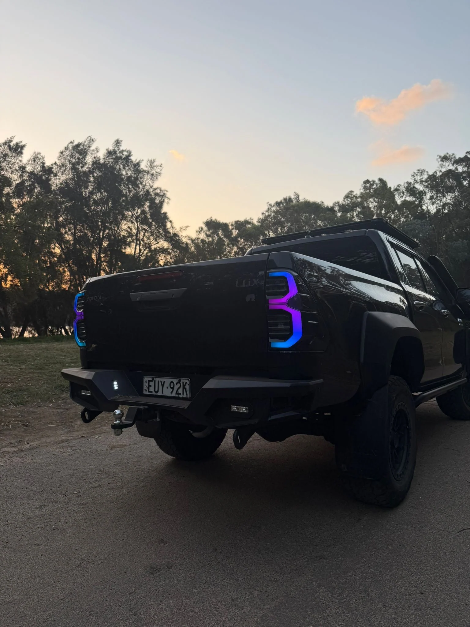 Tail Lights for Toyota Hilux 2015 - 2024 N80 - RGBW Smoked Sequential - Image 6